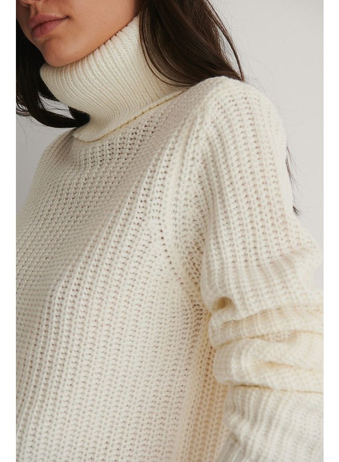 TINELLE ROLLNECK KNIT - BEIGE