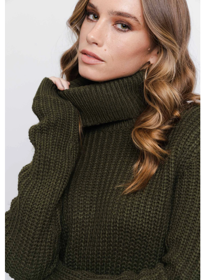 TINELLE ROLLNECK KNIT - ARMY GREEN