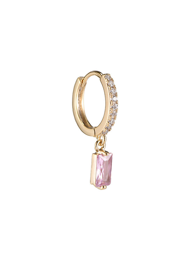 DAKOTA PLATED EARRING - PINK