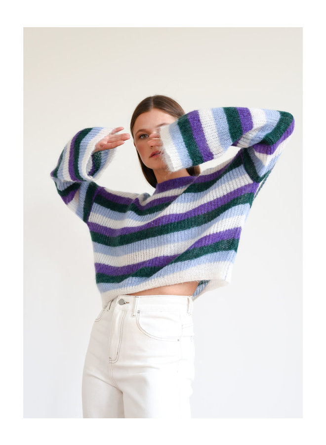 MULTICOLOR STRIPED SWEATER