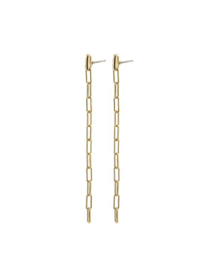 THILDE LONG CHAIN EARRINGS