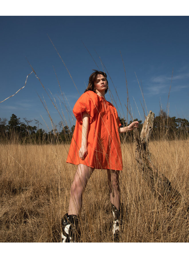 ODETTE DRESS BRIGHT ORANGE