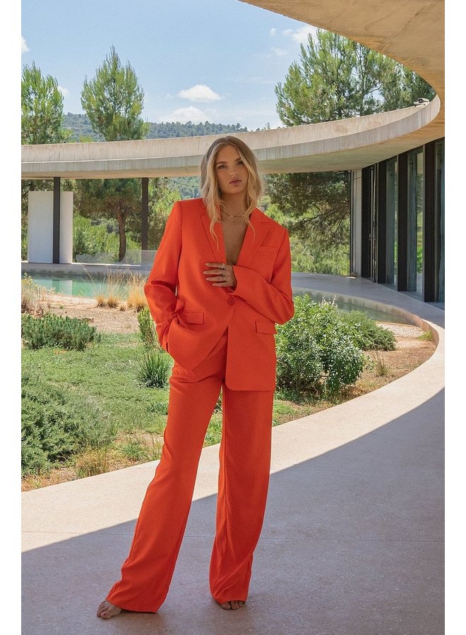 SUIT TROUSERS ORANGE