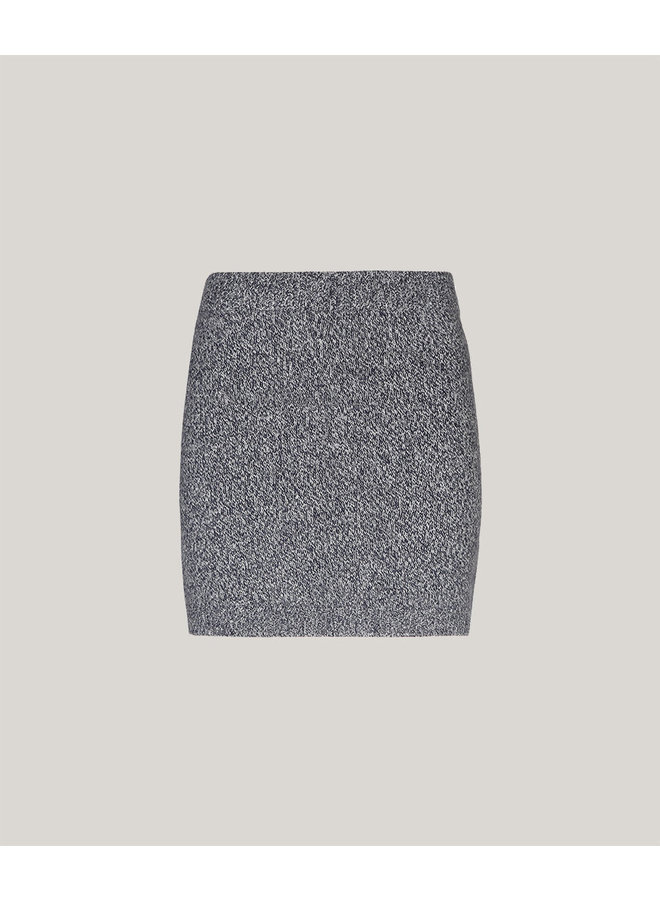 KNITTED SKIRT BLUE/ GREY