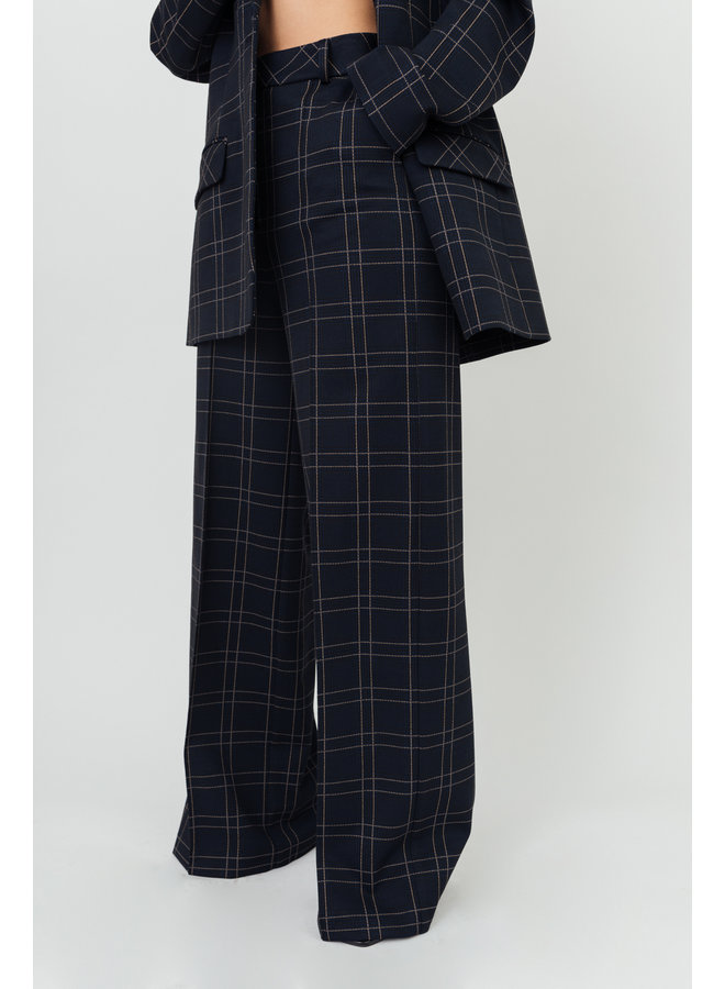 NORTH TROUSERS CHECKERED BLUE