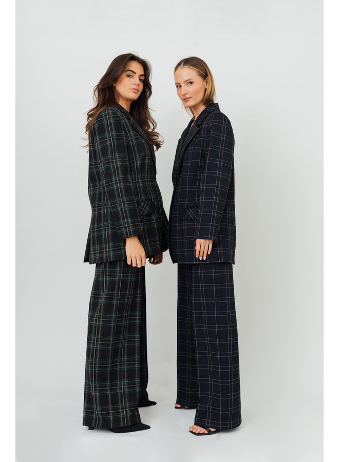 NORTH TROUSERS CHECKERED GREEN