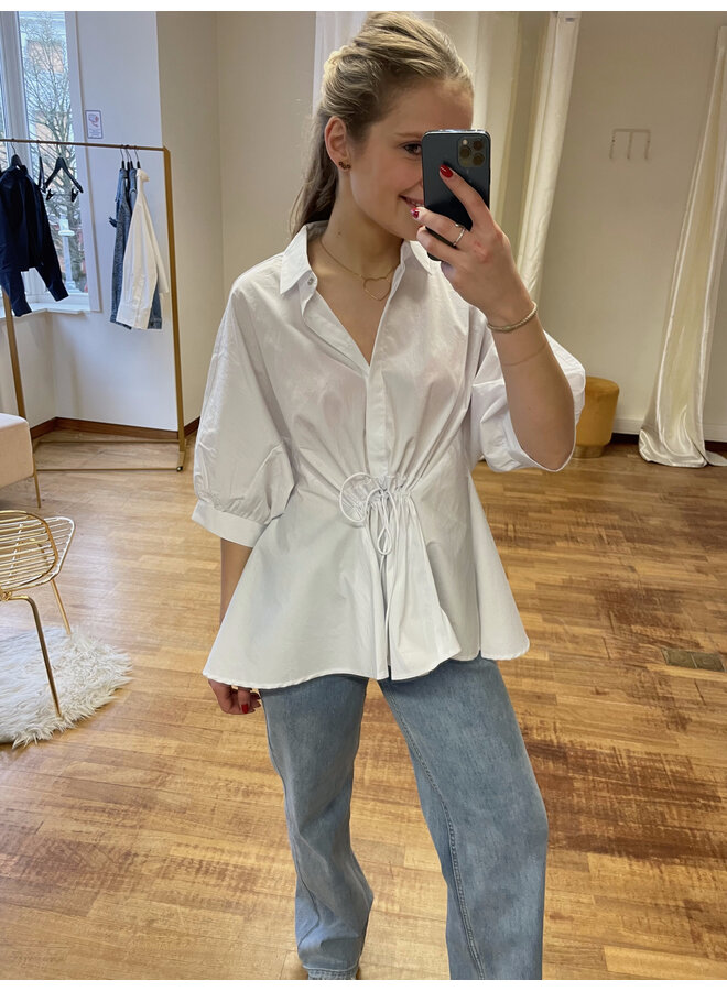 COTON CRISP WING BLOUSE WHITE