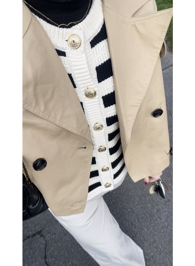 YASVENEDA SHORT TRENCHCOAT