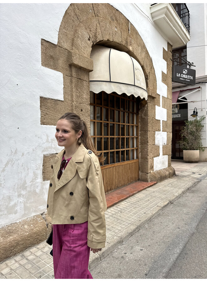 YASVENEDA SHORT TRENCHCOAT