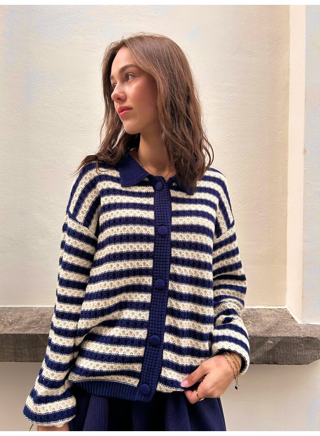 YASBLUES KNIT CARDIGAN