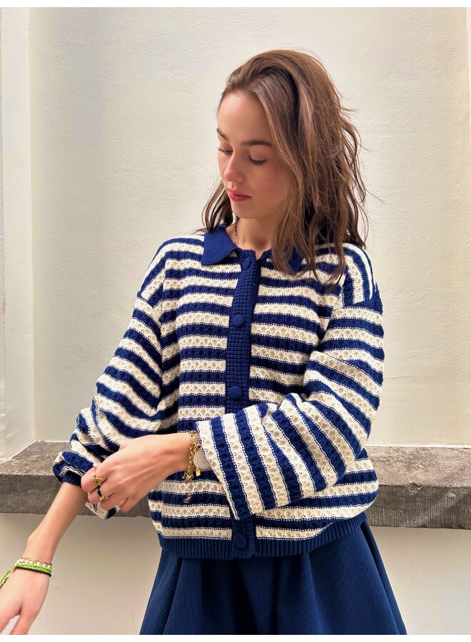 YASBLUES KNIT CARDIGAN