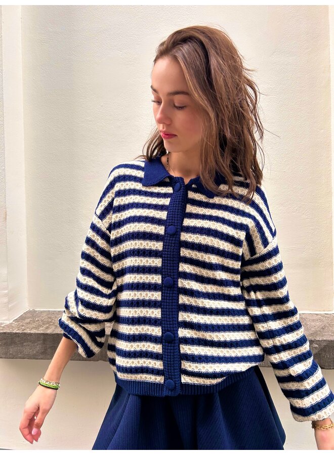 YASBLUES KNIT CARDIGAN