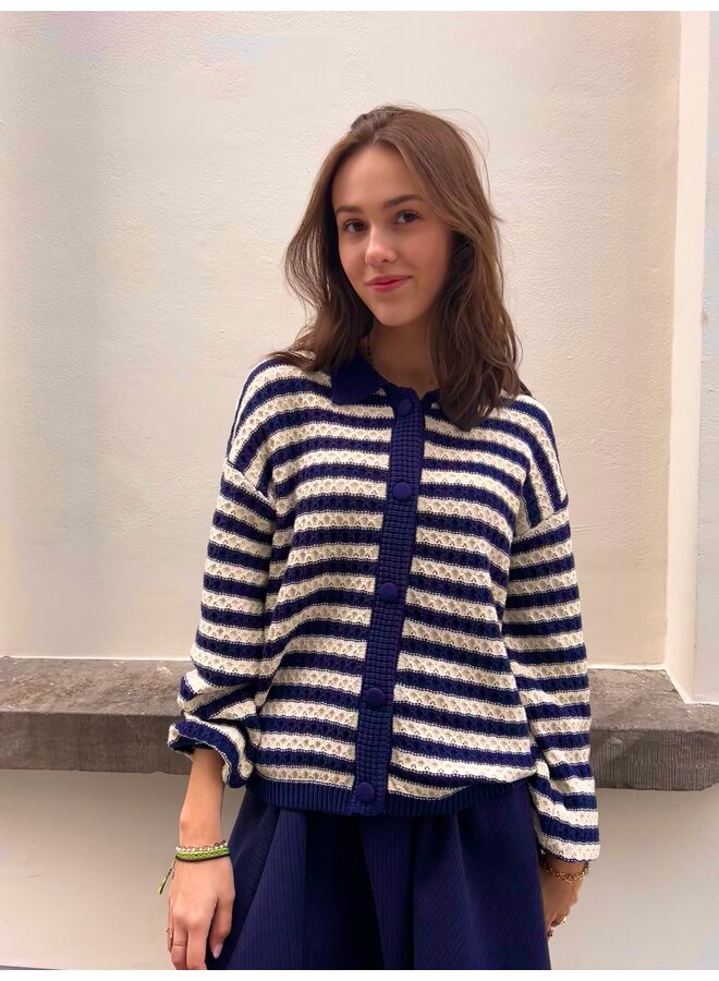 YASBLUES KNIT CARDIGAN