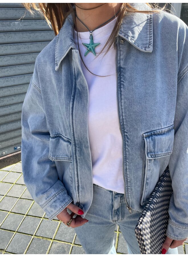 LUISANA DENIM BOMBER