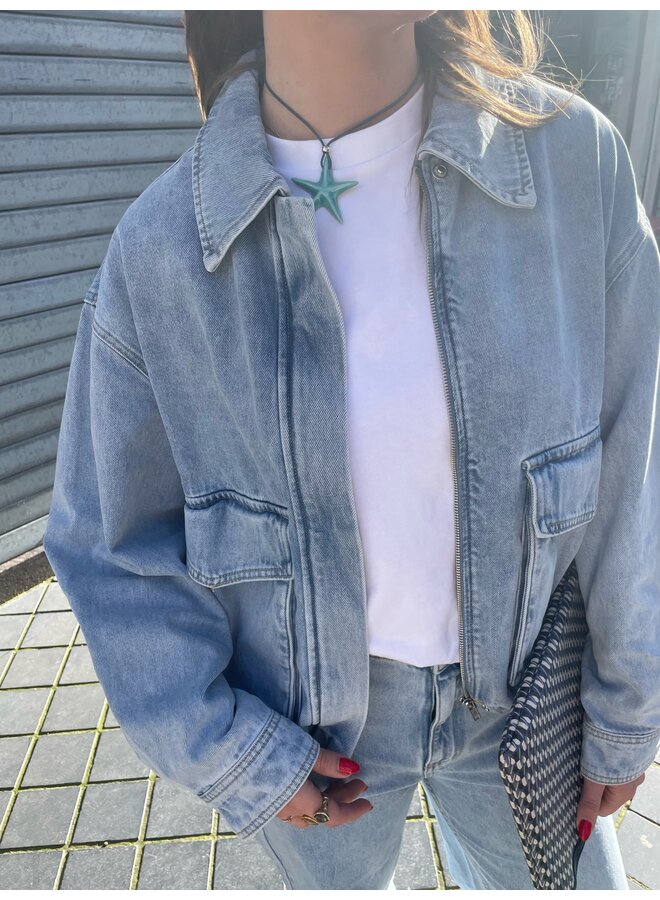 LUISANA DENIM BOMBER