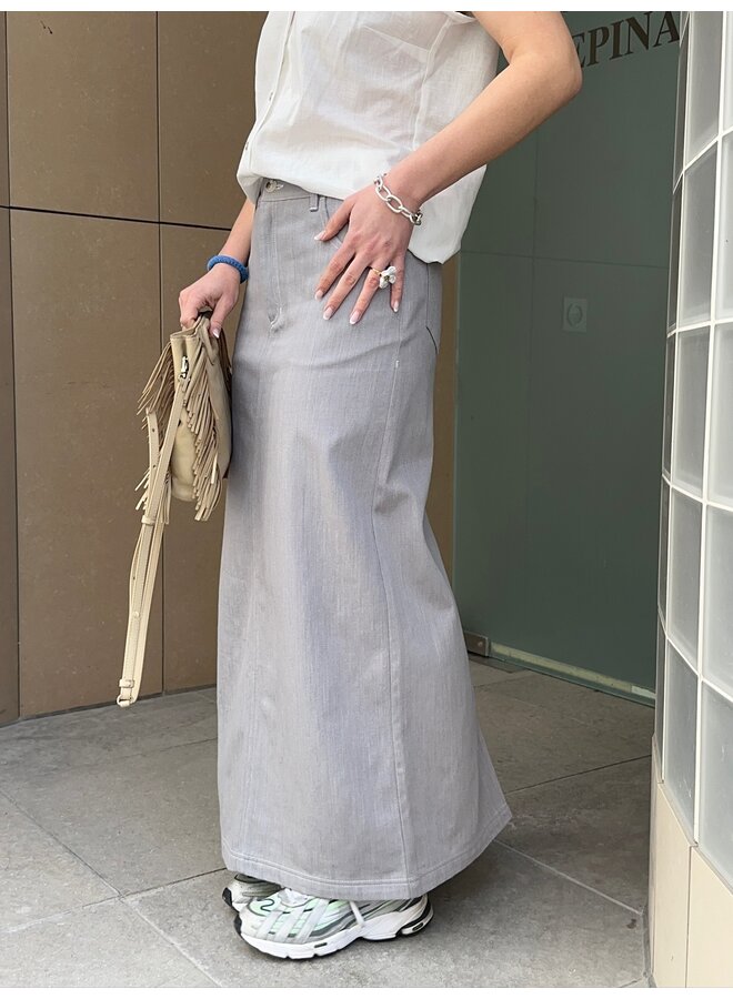 JOANNA MAXI SKIRT GREY