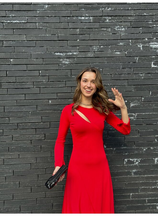RED STRETCH DRESS