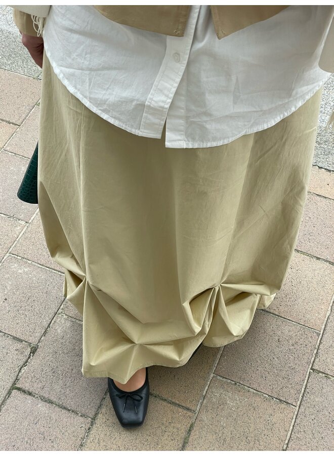 CHESTER PINCHED LONG SKIRT