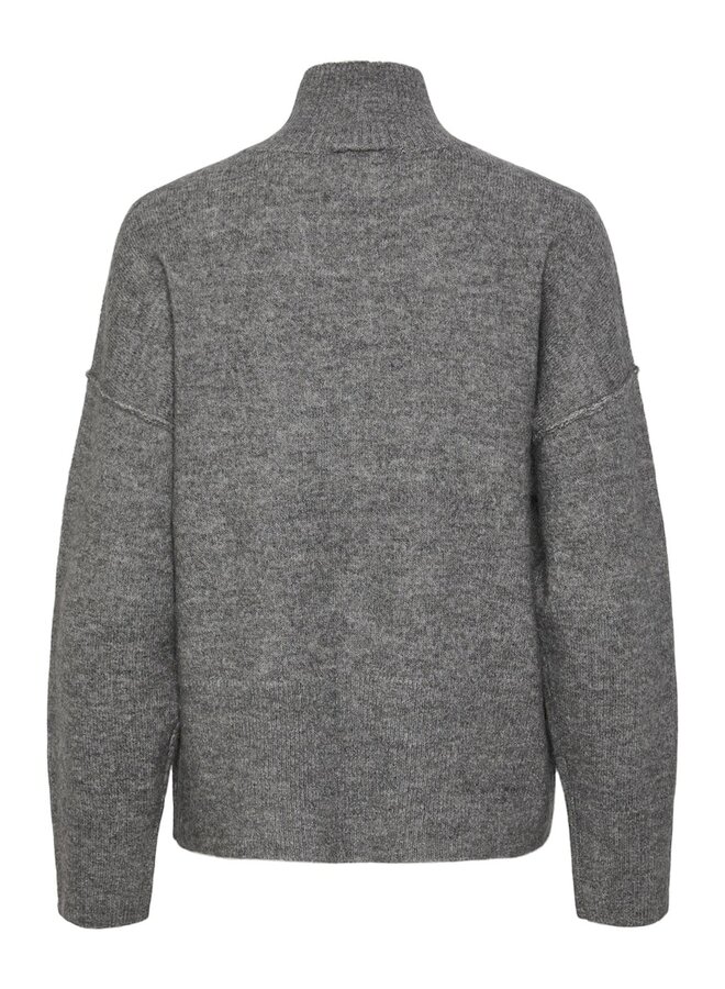 YASBALIS HIGH NECK KNIT GREY