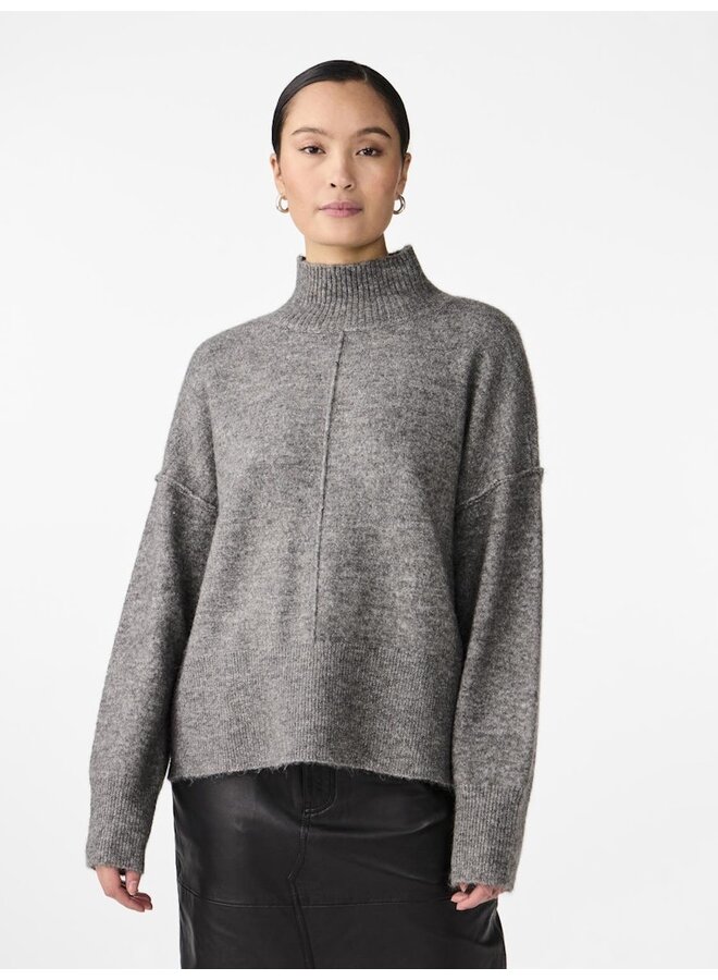 YASBALIS HIGH NECK KNIT GREY