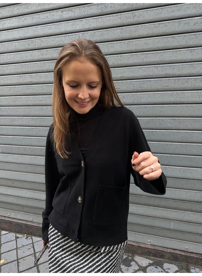 YASEMILIE CARDIGAN BLACK