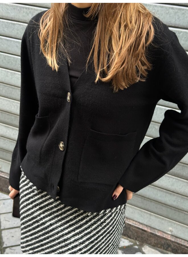 YASEMILIE CARDIGAN BLACK