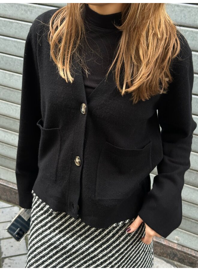 YASEMILIE CARDIGAN BLACK