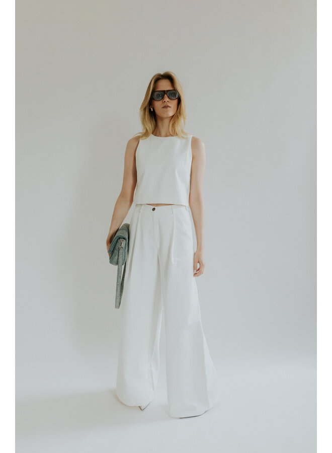 AMALIA TROUSERS WHITE