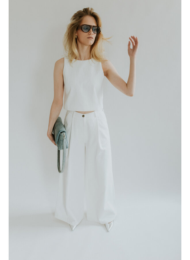 AMALIA TROUSERS WHITE