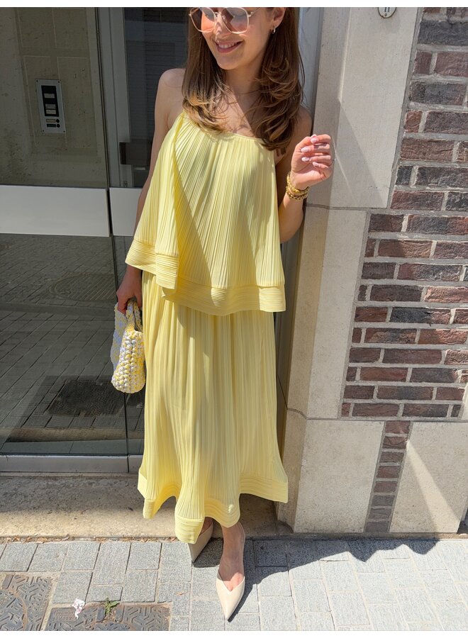 YASRIVA MIDI SKIRT FRENCH VANILLA