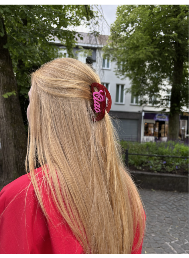 THERESA TEXT BIG CLIP CIAO BELLA  GLITTER