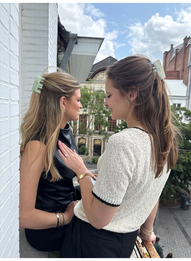 FIE MARBLE BIG CLIP GREEN