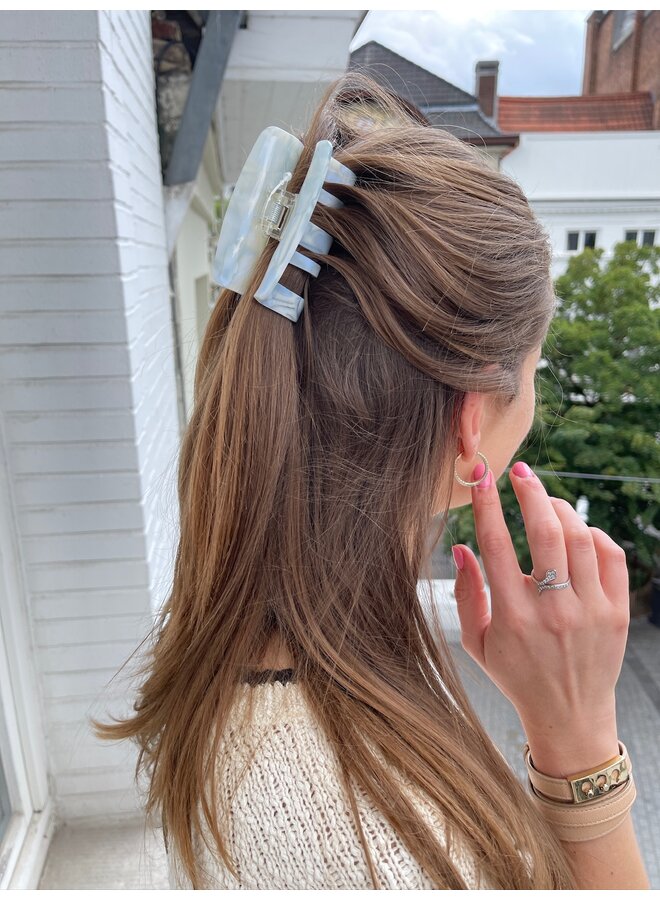 FIE MARBLE BIG CLIP BLUE