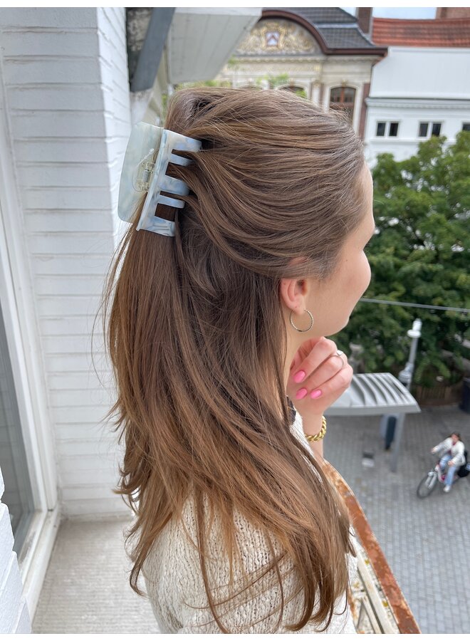 FIE MARBLE BIG CLIP BLUE