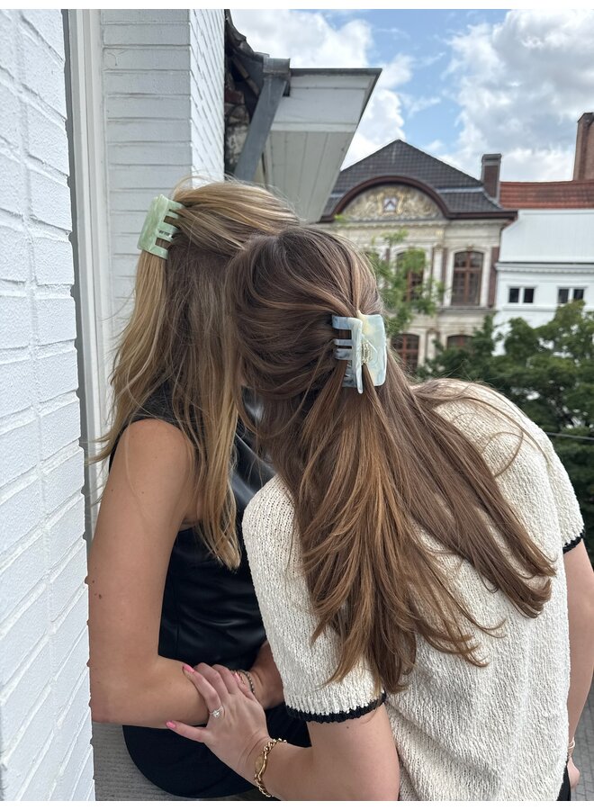 FIE MARBLE BIG CLIP BLUE