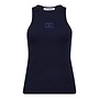 SAHARACC EMBROIDERY TANK TOP NAVY