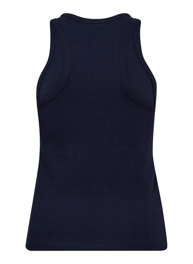 SAHARACC EMBROIDERY TANK TOP NAVY