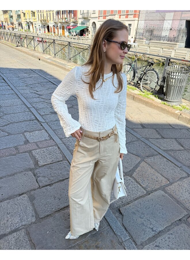 FREDDIE CC BLOUSE OFF WHITE