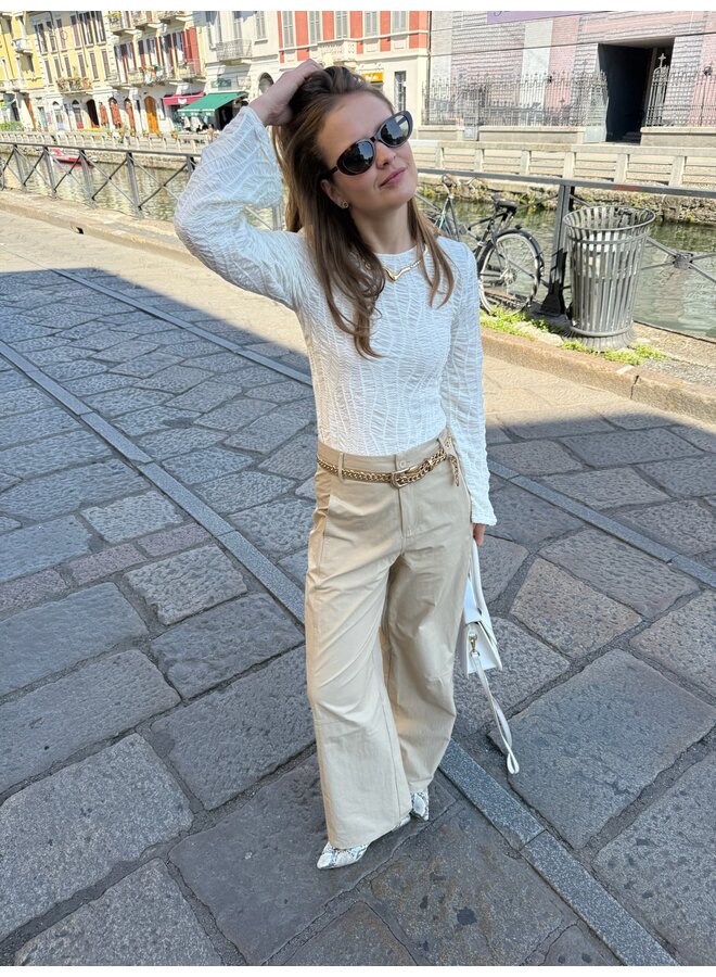 FREDDIE CC BLOUSE OFF WHITE