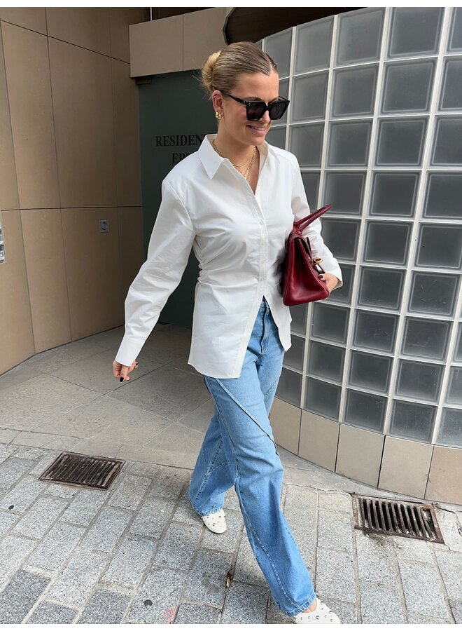 YASCECA STRAIGHT JEANS MEDIUM BLUE DENIM