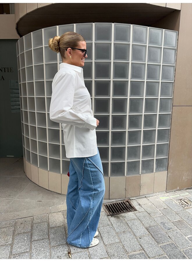 YASCECA STRAIGHT JEANS MEDIUM BLUE DENIM