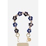 PHONE CHAIN CASSY FLEURS BLUE 40 CM