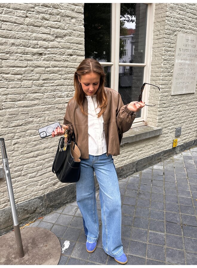 VERA FAUX LEATHER JACKET