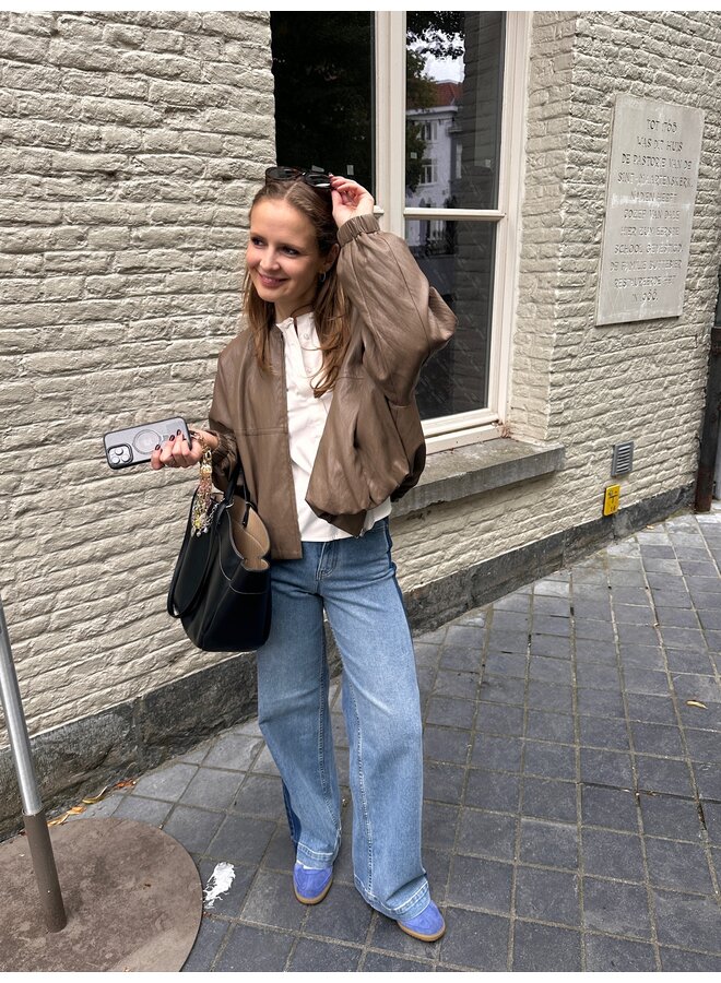 VERA FAUX LEATHER JACKET