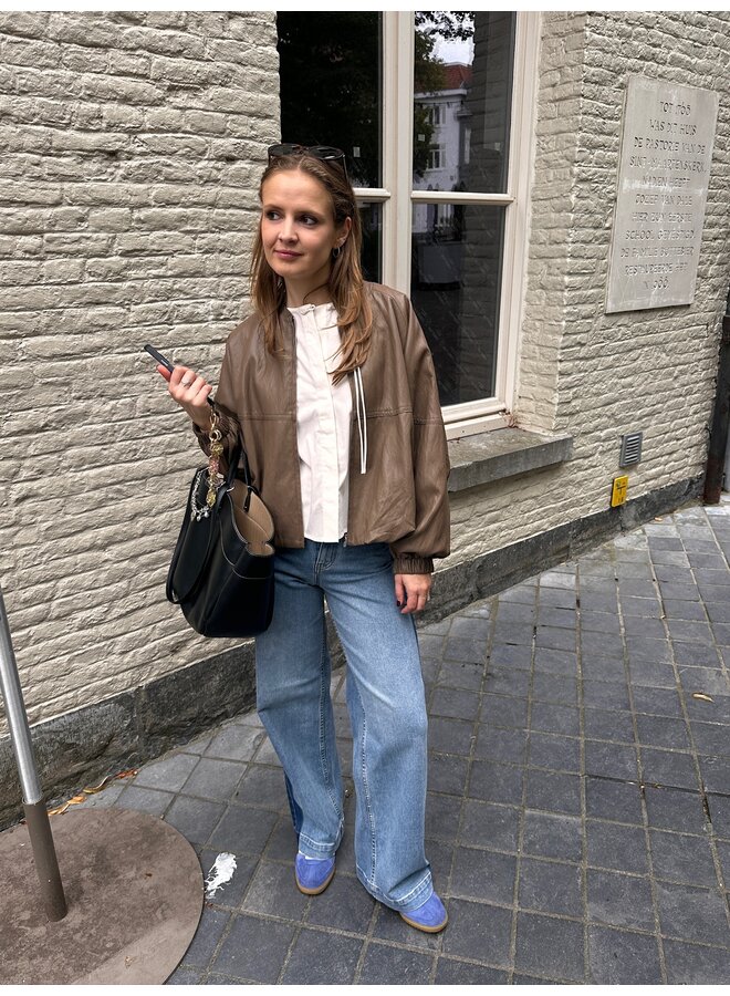 VERA FAUX LEATHER JACKET
