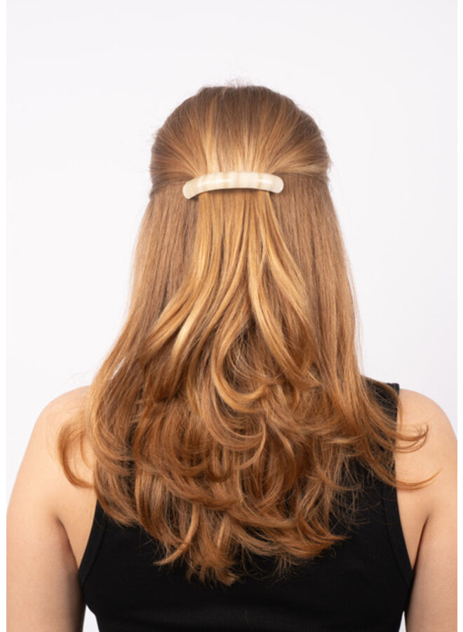 CURVED BONE CLIP IVORY