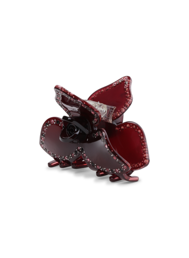 POLLY HARVEST MIDDLE CLIP BURGUNDY