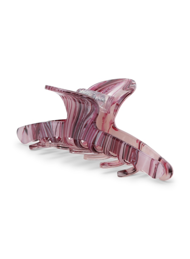 EMBER BIGGEST CLIP BURGUNDY MARBLE