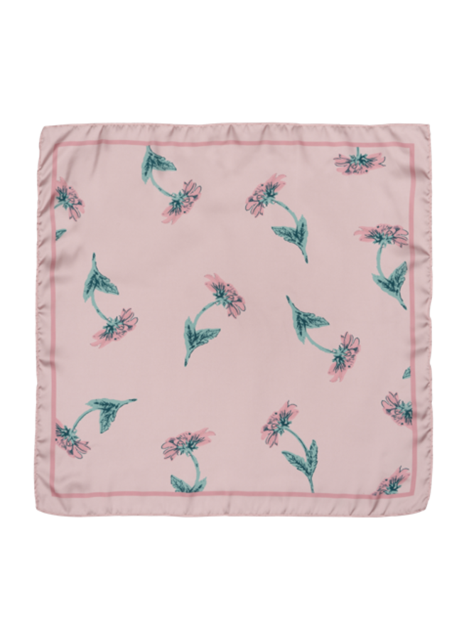 MARI BLOOM SCARF BLUE/ PINK