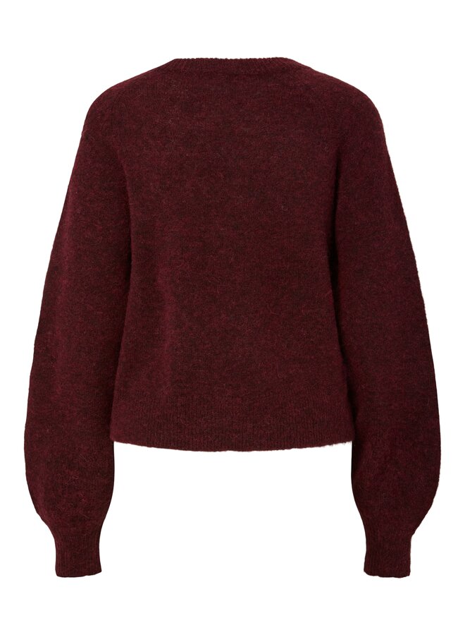 YASJOHI WOOL KNIT PULLOVER PORT ROYALE
